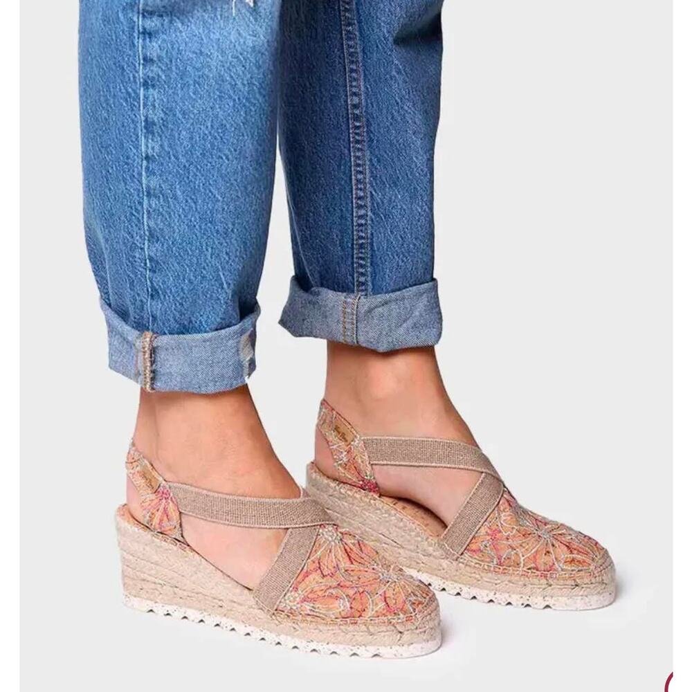 Toni Pons Terra Espadrille Wedge Platform Sandals EU 38 US 7.5